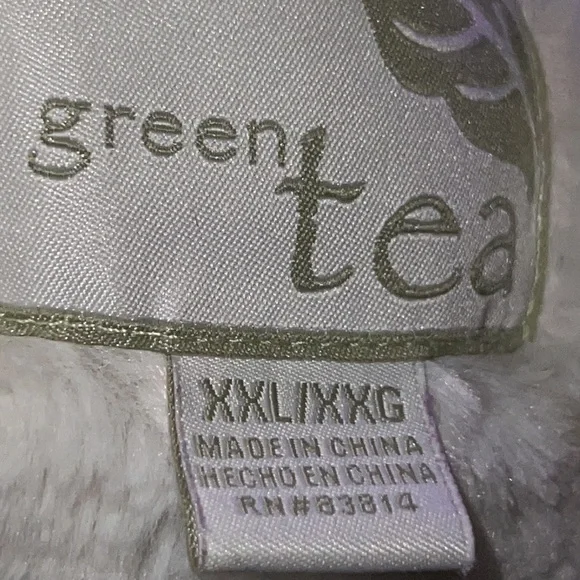 Green Tea Cold Weather Vest Soft Faux Fur Inside Removable Hood XXL - Picture 7 of 10